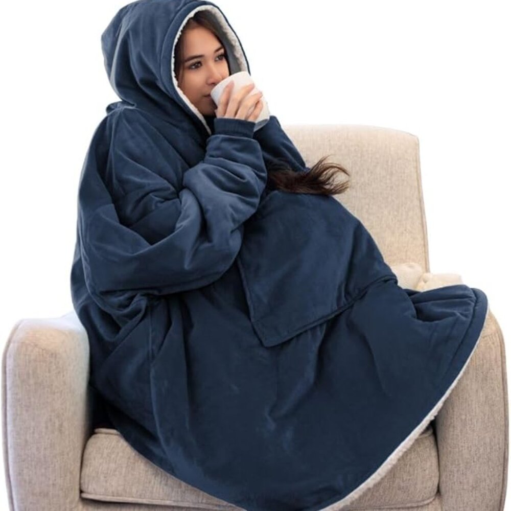 Original COMFY sherpa lined wearable blanket,OS